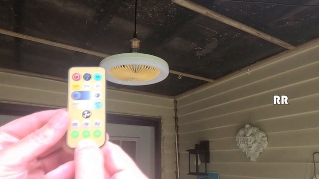 Ru Rao Plug in E26 Socket Ceiling Fan with Light - 10 ft cable, смотреть онлайн