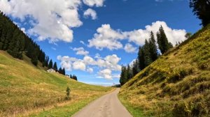 "Скрытая альпийская дорога", между Зааненом и Яуном в Швейцарии! 4К 60fps UHD