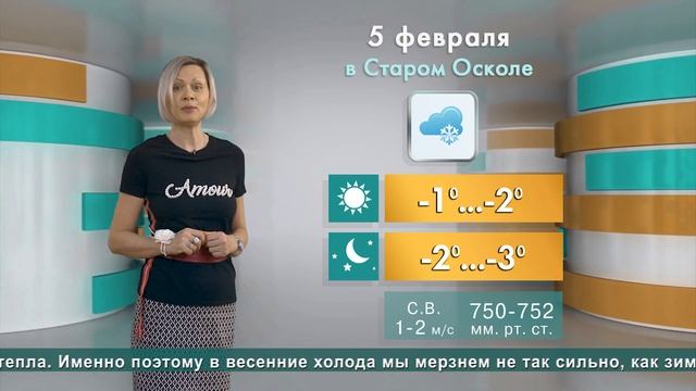 Погода в Старом Осколе на 5 февраля смотреть онлайн