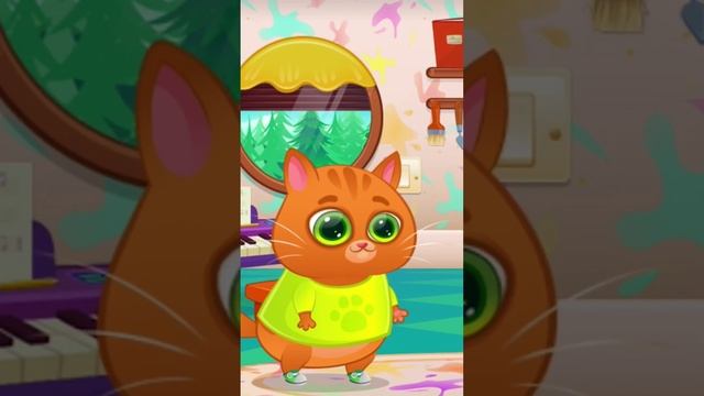 Кошечка Кис Кис убегает от огромной крысы #бубу #bubbu #virtualpet #котикбубу #кошечкакискис смотреть онлайн