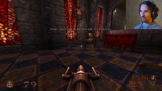 Quake 1 Remastered Episode 4 Part 2 - PICKING MY NOSE IN CHURCH смотреть онлайн