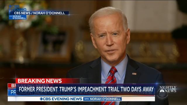 Biden Gives First TV Interview As President | NBC Nightly News смотреть онлайн