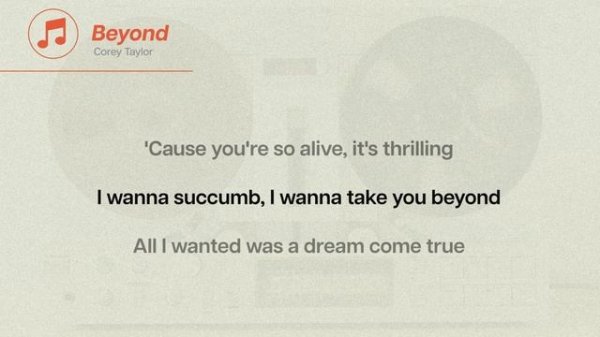 Corey Taylor - Beyond (Lyrics)