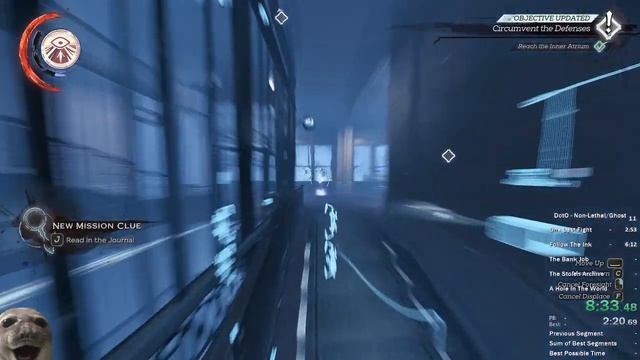 Dishonored: Death of the Outsider - Non-Lethal/Ghost Speedrun in 17:07 IGT смотреть онлайн