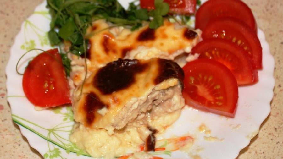 Куриная грудка под соусом морней. Кухня Франции. смотреть онлайн