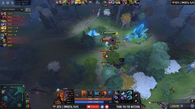 Lion Mid Lane | 7.30b | 14 Stacks of Finger of Death | Dota 2 Immortal Gameplay смотреть онлайн
