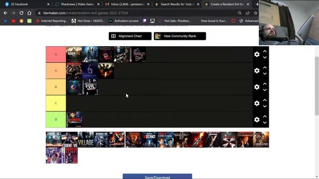 Resident evil tier list смотреть онлайн