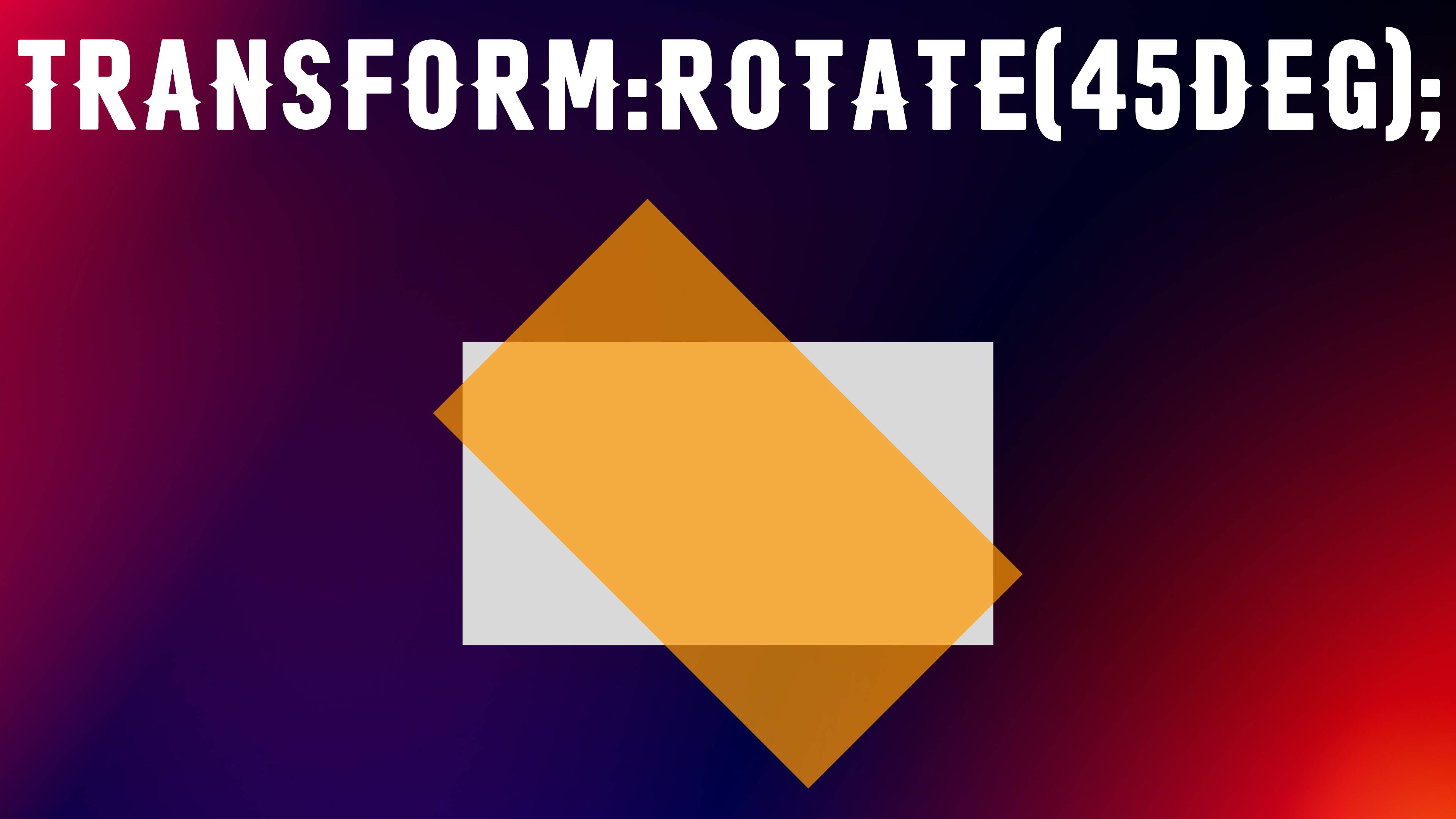 Трансформации в CSS. Свойство - Transform. Значение - Rotate смотреть онлайн