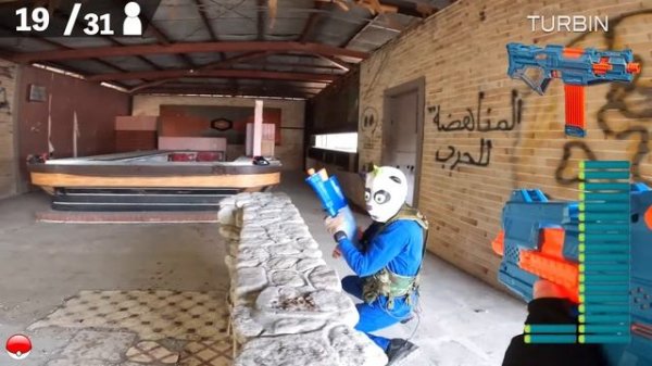 Nerf War | Amusement Park Battle 31 (Nerf First Person Shooter)