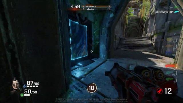 Quake Champions 21:9 3440x1440 Anarki DM смотреть онлайн