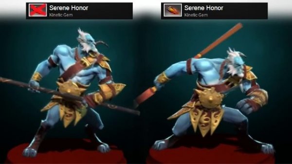 Dota 2 Phantom Lancer - Serene Honor kinetic gem preview