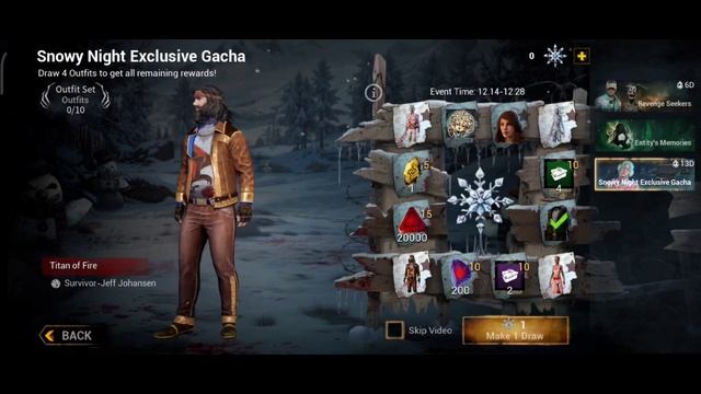 Snowy Night Exclusive Gacha | DBD Mobile NetEase смотреть онлайн