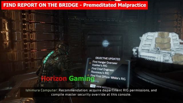 Dead Space Remake How To FIND REPORT ON THE BRIDGE - Premeditated Malpractice Side Mission Quest смотреть онлайн