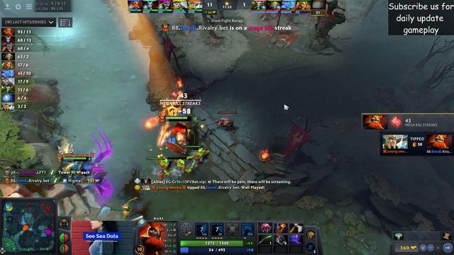 Dendi - Mid Carry Mars - 0 dead Godlike Spree - 22min GG!!! смотреть онлайн