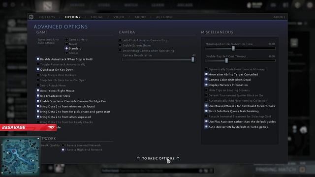 T1.23Savage Shows His Chat His Dota 2 Settings