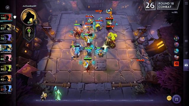 Coordinated assault + Knights + Trolls = Free win | Dota Underlords смотреть онлайн