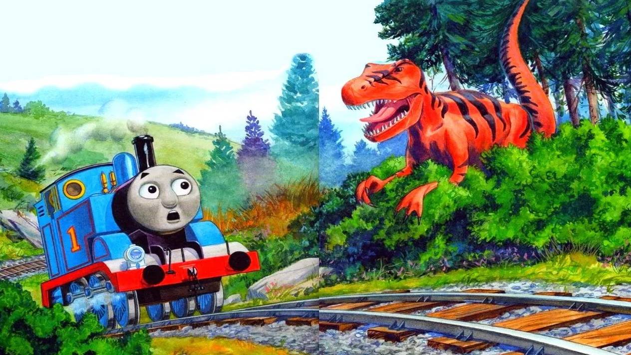 ТОМАС И ДИНОЗАВР_ Томас и его друзья _Детские мультики_Мультик про паровозики_Аудиосказки Сказки смотреть онлайн