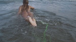 Девушки море пляж