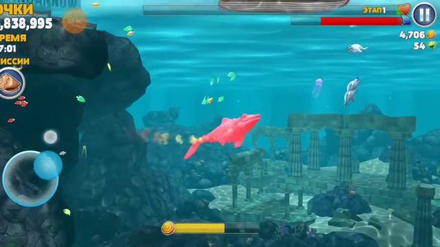 hungru shark evolution открыл "мозазавр" или "мистер кусака" 25млн очков дунклеостеом #7 смотреть онлайн