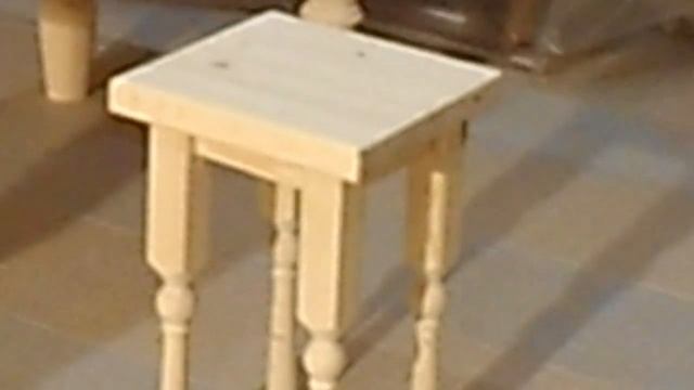 Изготовление стола и табуреток Ч 2. Table And Chairs Made Of Wood