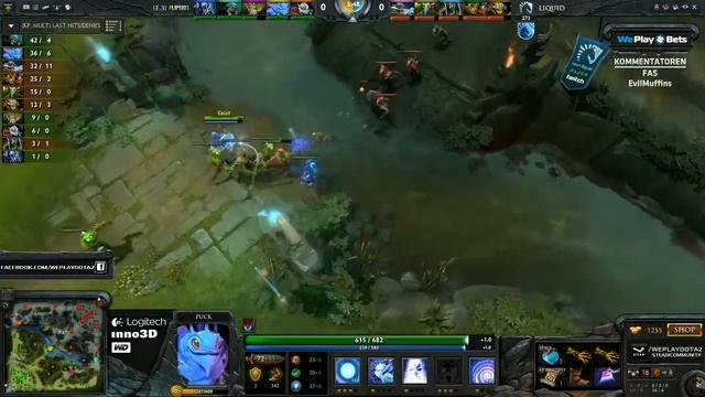 [German] Dota 2 - Flipside/Quantic vs Team Liquid - Bo3 - Game #1 - WPL #2 by Fas & EvilMuffins смотреть онлайн