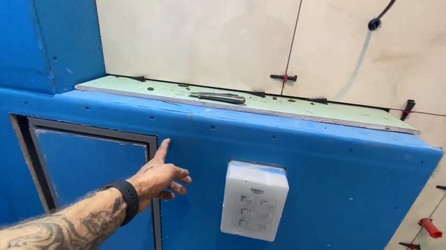 ВАННА ПОД КЛЮЧ В НОВОСТРОЙКЕ ЧАСТЬ4/ укладка керамогранита 60х60 #ремонтвванной смотреть онлайн