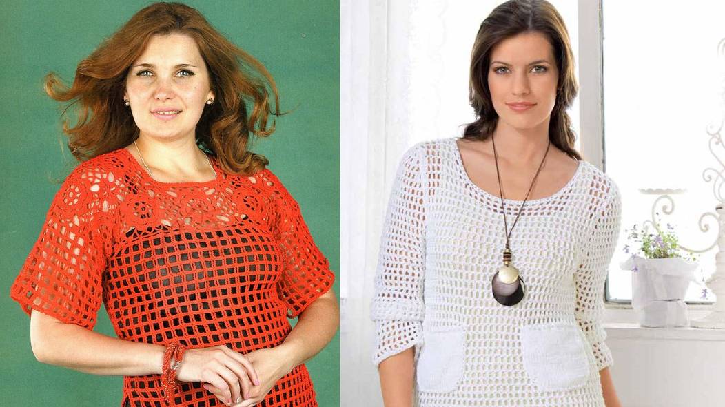 Пуловеры крючком со схемами - Вязание крючком смотреть онлайн