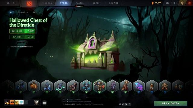 Hallowed Chest of the Diretide - Provocation of Ruin | Immortal set uncrate смотреть онлайн