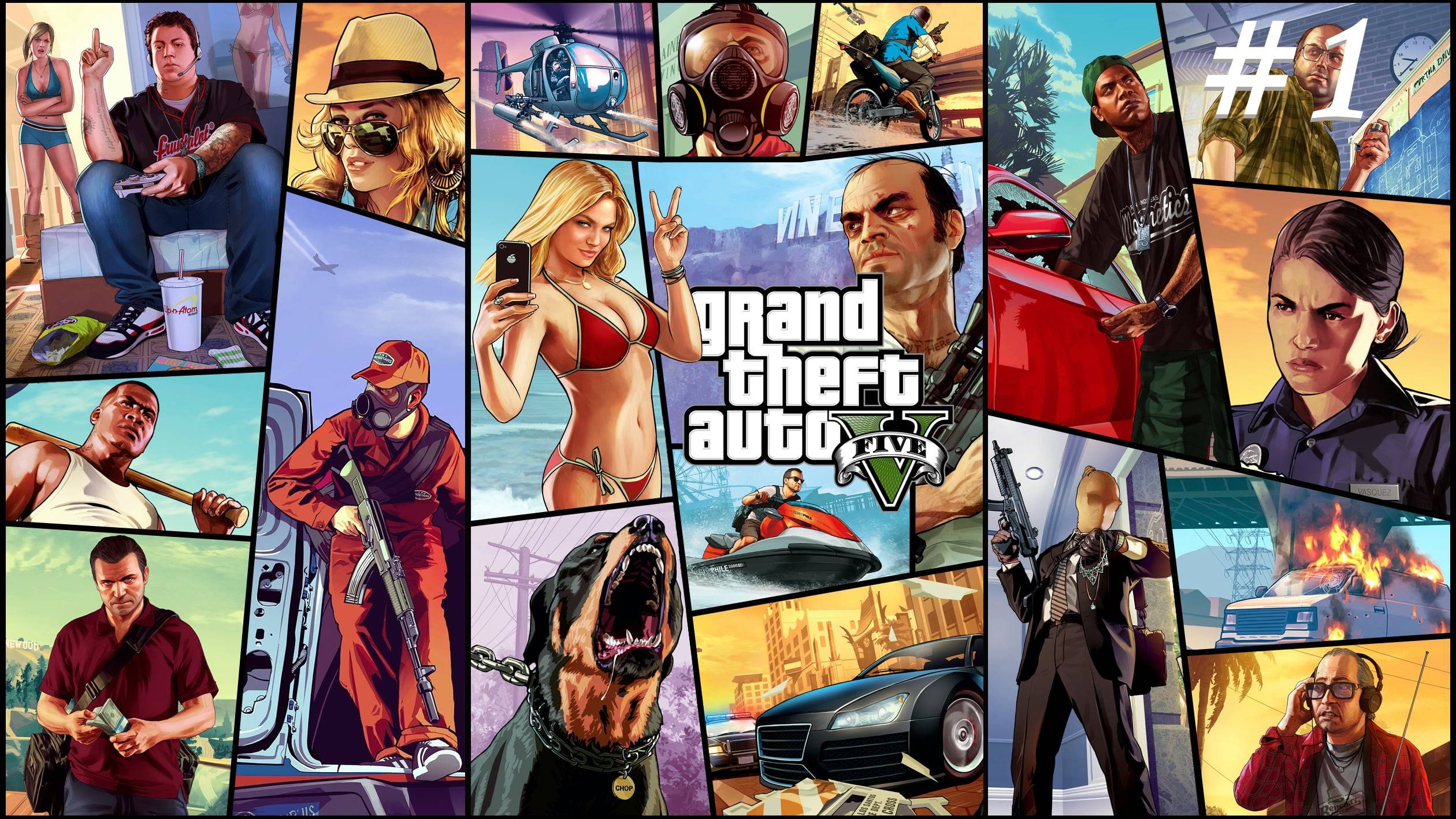 Прохождение Grand Theft Auto V. Часть 1. Запись стрима.
