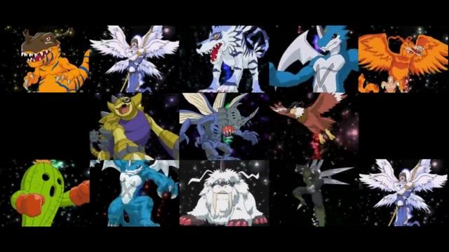 Digimon Adventure/02 All Child to Adult Evolutions смотреть онлайн