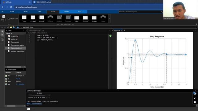 Step Response, Root Locus, Bode Diagram (Matlab) смотреть онлайн
