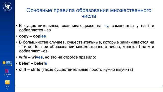 Noun. Тема 2 смотреть онлайн