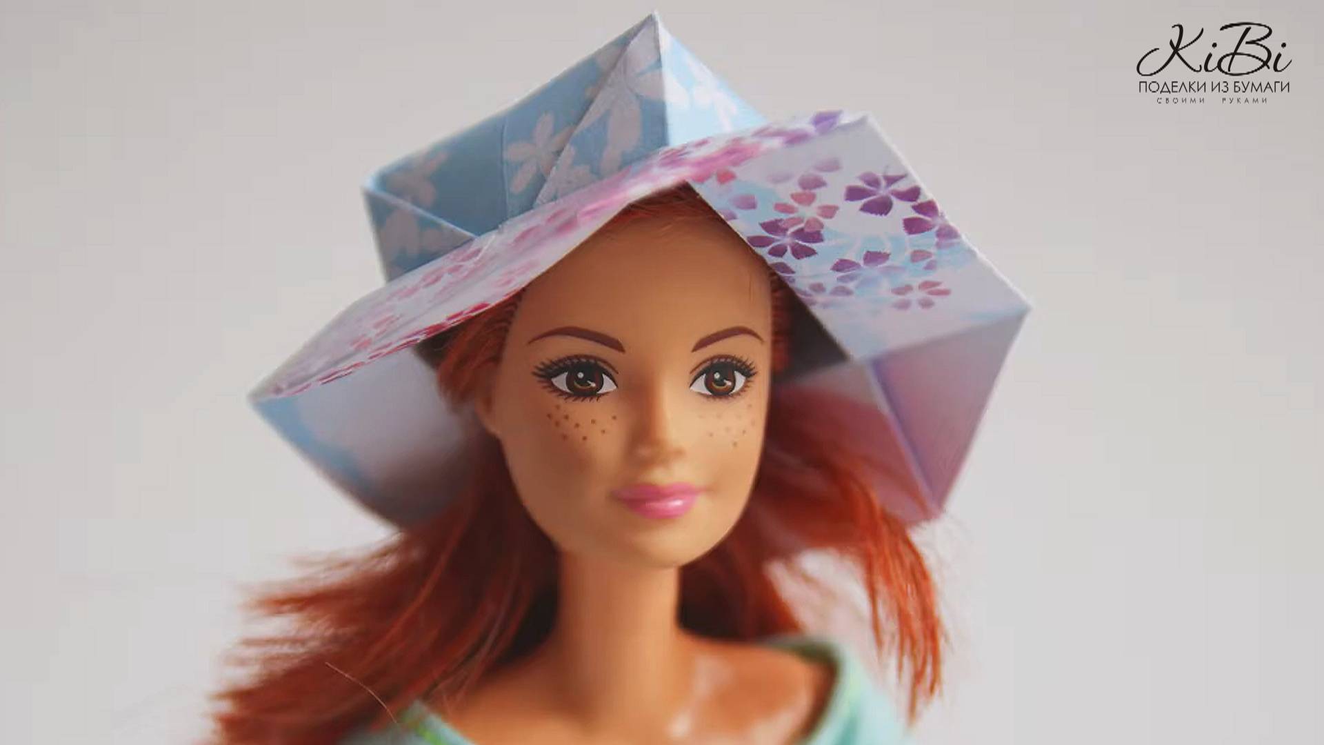 Панама для куклы из бумаги | Поделки оригами из бумаги своими руками | DIY смотреть онлайн
