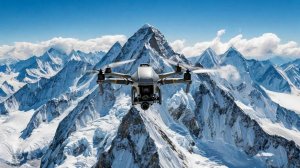 Эверест вид с квадрокоптера