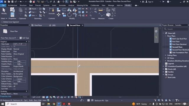 4 - Walls and Floors- 28 - Modify Walls and Joins II смотреть онлайн