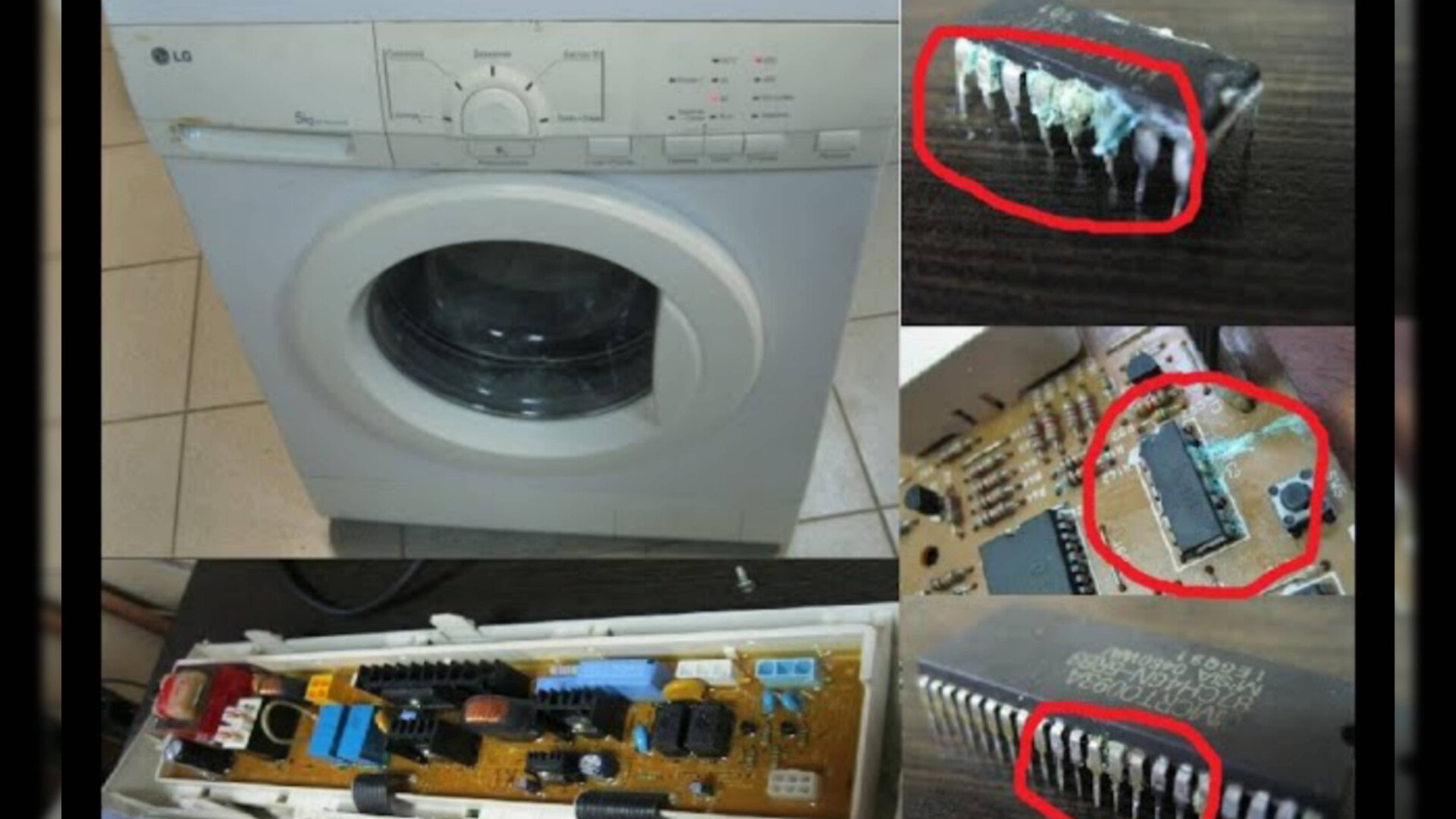 Стиральная машина LG не заливает воду, ремонт модуля индикации смотреть онлайн