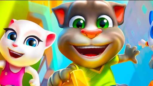 Говорящий кот Том - Сабвей Серф Встреча Говорящих Друзей игра смотреть онлайн