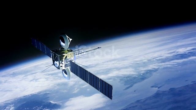 Спутник в космосе