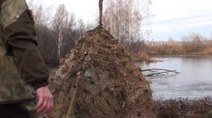 Засидка для охоты//Скрадок для охоты своими руками