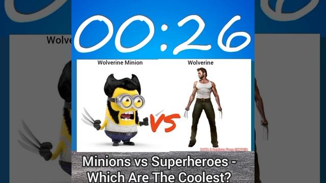 ⌛1MIN COUNTDOWN ⚡🦸MINIONS🆚 SUPERHEROES #Superman #Batman #Spiderman #IronMan #CaptainAmerica #Other смотреть онлайн