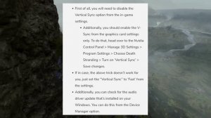 How to fix Audio not Syncing in Death Stranding