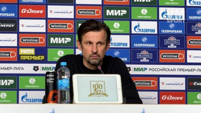 Сергей Семак о недовольстве атакой и о травме Латышонка, Хасанби Биджиев о сложности игры. смотреть онлайн