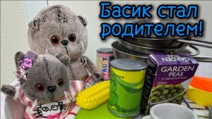 Мультики с игрушками Басик. Басик стал родителем