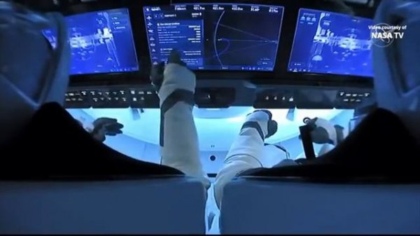 SpaceX Demo-2 Crew Dragon docking