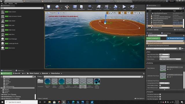 Unreal Engine 4.26 Water Tutorial part 1 - Setting Up Water смотреть онлайн