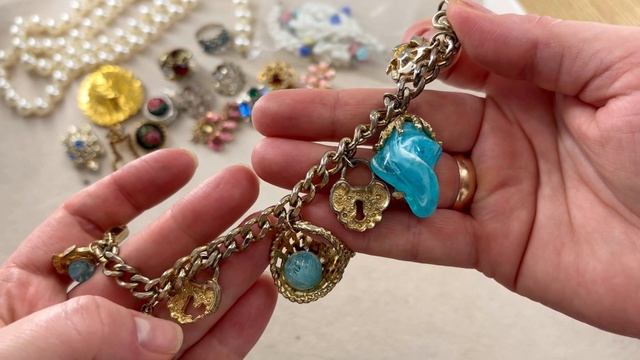 Купила лом, чтобы отремонтировать другой лом! Распаковка винтажного бижутерного лома из США. Часть 1