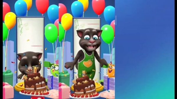 Happy Birthday Level 10 Vs Level 35 Vs Level 70 My Talking Tom 2