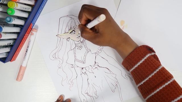 First time trying ACRYLIC BRUSH MARKERS!! unboxing Arrtx Paint Markers смотреть онлайн