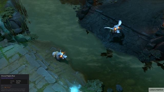 Dota 2 Courier: Unusual Boar (Luminous Gaze - 208 119 51 Orange) смотреть онлайн