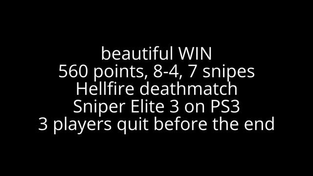 Wins in an hour Sniper Elite 3 on PS3 смотреть онлайн